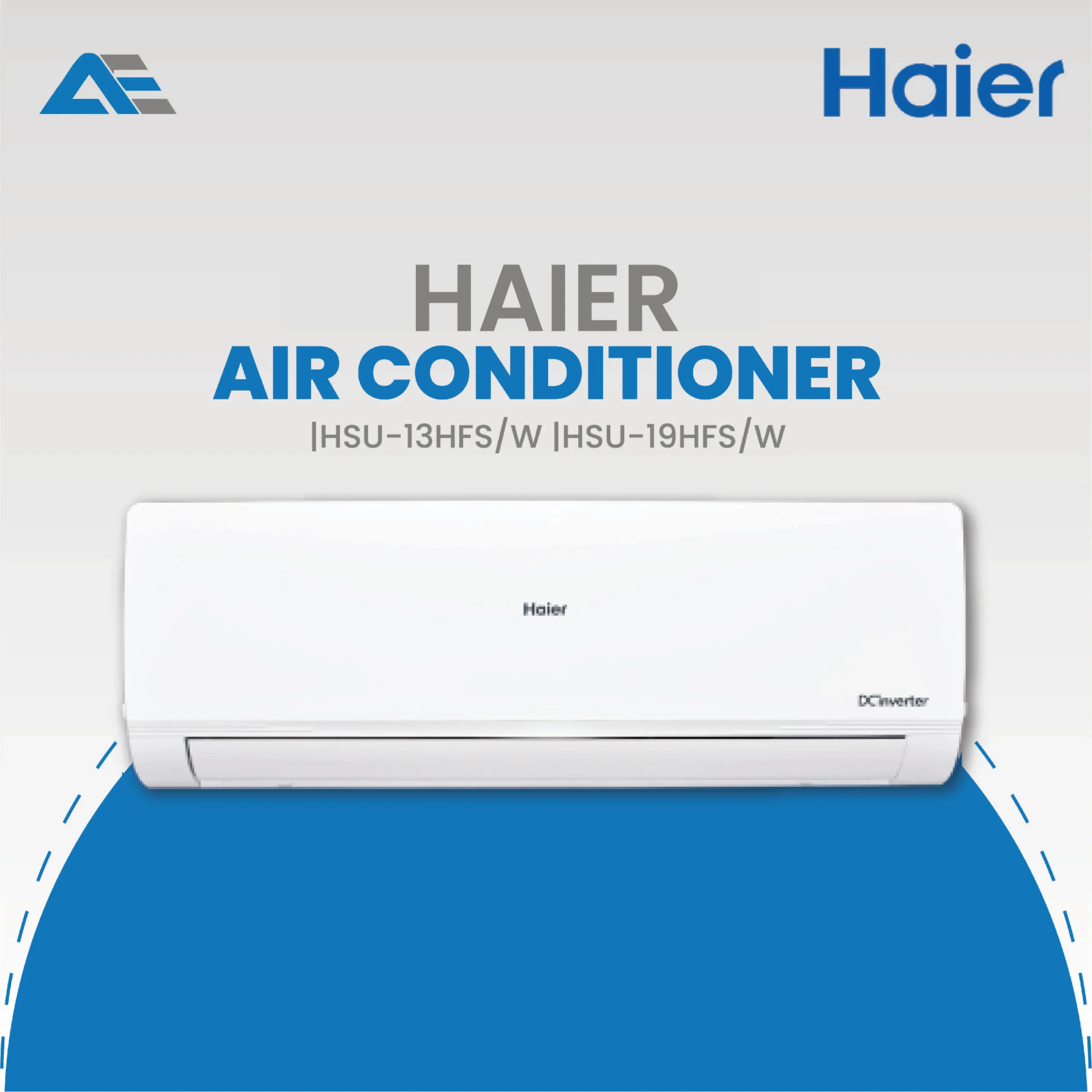 Haier HSU-13HFS Super T3 Pro inverter AC white wall mounted unit