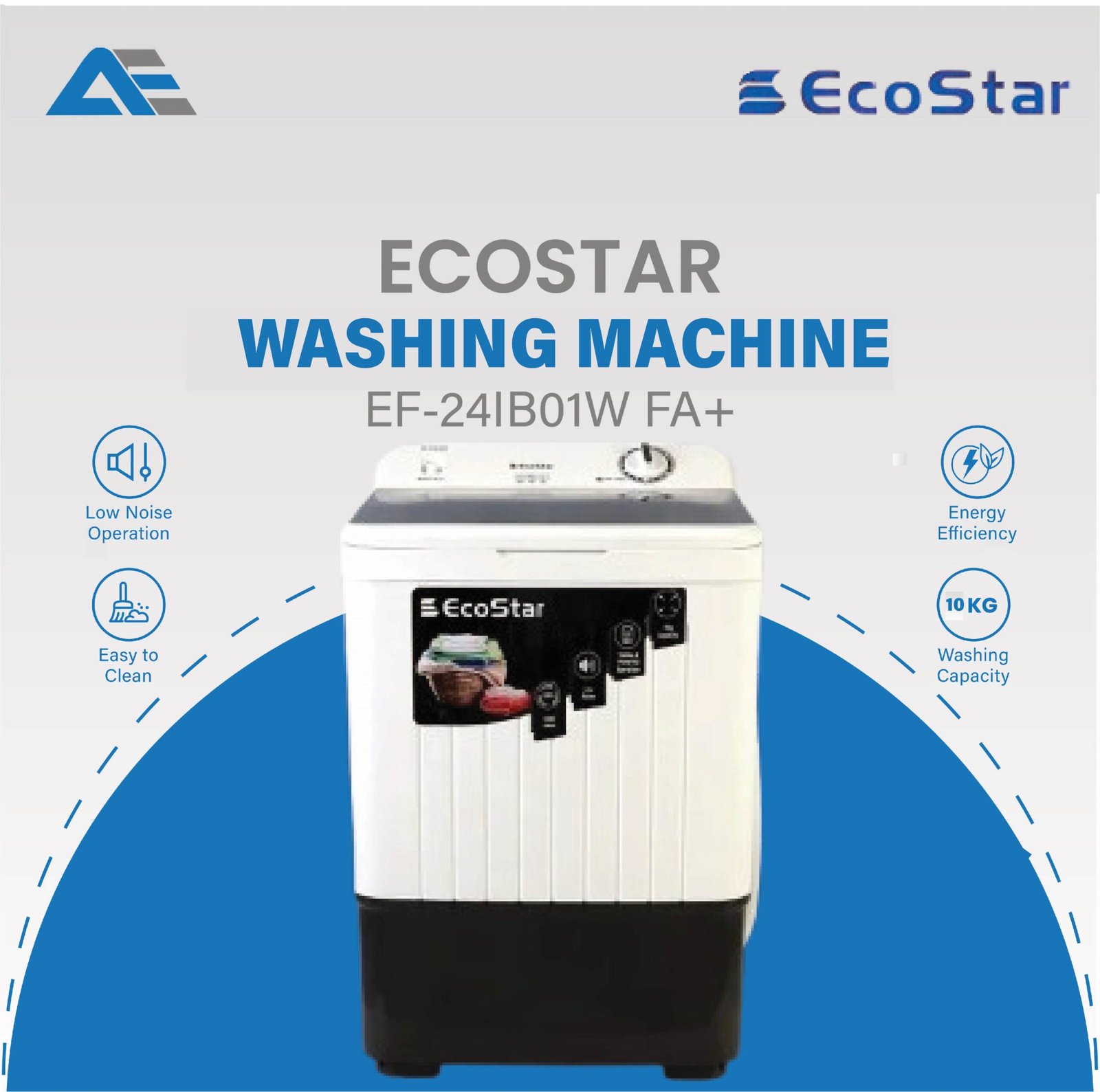 Ecostar Washing Machine EW-S1001 GW - DRYER