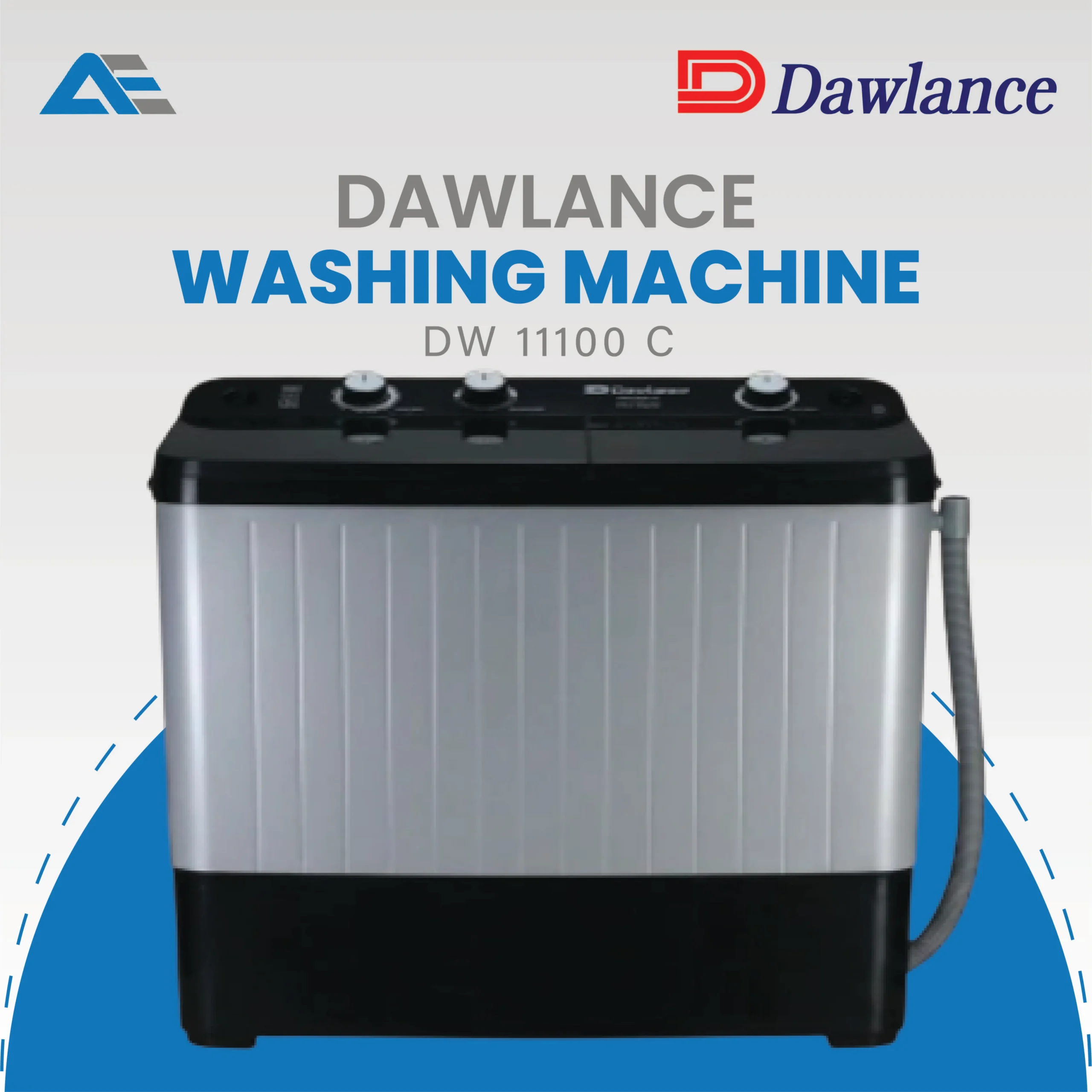 Dawlance DW 11100 C twin tub washer with clear lid – Ahsan Electronics